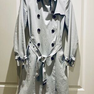 Classic Ladies Burberry Double Breasted Trench Coat.
